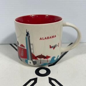 Starbucks You Are Here Collection ALABAMA 14oz Coffee Mug — Excellent Used